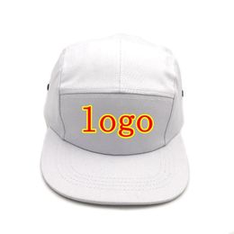 Add Print Advertising Flat Brim Adjustable Baseball Cap Shading Embroidered Letters Unisex Sun Protection Dad Hat 240410