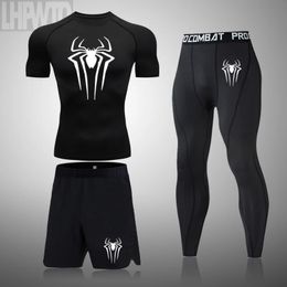 Compression Shirt Men Rashguard Fitness Short Sleeve Running Man Gym T Sportswear Tights 240423