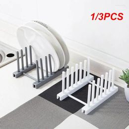 Kitchen Storage 1/3PCS Dish Drainer Rack Plates Holder Drying Organizer Display Shelf Pot Lid Stand Plate Detachable Save