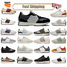 Free shipping 327 trainers women men running shoes designer Black Green Sea Salt Grey Orange Blue Pink White mens womens outdoor easy matching 2024