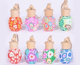 Soft Ceramics Car Perfume Bottle Glass Empty Various Styles Hanging Decor Arts Air Freshener Diffuser Bead Rope Bottles 1 2ct K26113785