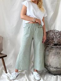 Women's Pants Women 2024 Four Seasons Cotton Blend Loose Fashion Casual Straight Sweatpants Joggers Clothes