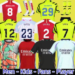 23 24 25 SMITH ROWE SAKA soccer jerseys Fans Player MARTINELLI 2023 2024 football shirt Men Kids kit ODEGAARD Nketiah G.JESUS ZINCHENKO SALIBA RICE HAVERTZ