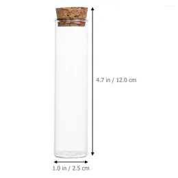 Vases 24pcs Small Glass Vials Sample Bottles Liquids Storage With Cork(60ml)