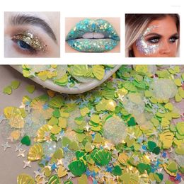 Nail Art Decorations Sequin Shiny Effect Multiple Shapes Iridescent Eye Makeup Star Shells Heart Glitter Manicure Store Supply