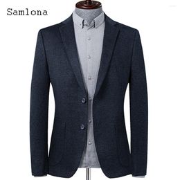 Men's Suits Plus Size Men Elegant Formal Party Wedding Blazers European Style 2024 Spring Classic Basic Jackets Minimalist Outerwear