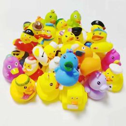 Baby Bath Toys Cute Rubber Duck Assorted Ducky Bath Toys Baby Shower Bath Toy Gifts Kids Birthday Party Decorations 5-30Pcs