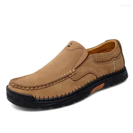 Casual Shoes Men's Loafers Loafer Flats Driving Handmade Slip On Low-top Spring For Male Leisure Formal Cow Leather