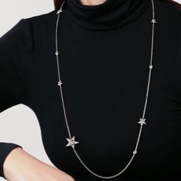 Luxus Jewerlry Star Halskette für Frauen kristall lang charmante Halskette