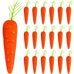 Decorative Flowers 25 Pcs Carrot Kids Playsets Small Carrots Miniature Toys Decorations Easter Adornments