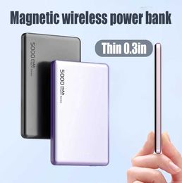 Cell Phone Power Banks MagSafe wireless fast charging PD20W external auxiliary battery 5000mAh J240428