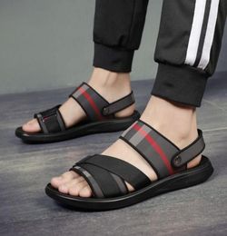 Men039s Sandals Summer Fashion Personality Youth Outdoor Comfortable Soft Soles Foot Massage Beach Slippers Size 39464144333