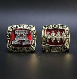2pcsset 1991 1993 Buffalo Football World Championship Ring Whole 4321013