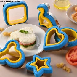 Moulds Sandwich Cutter and Sealer Set for Children Kids DIY Cookies Mold Food Fruit Vegetable Cutters Bread Mould