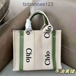 Cloee Bags Letter Capacity Woody Fashion Bag Designer Women's Canvas Totes 2024 Versatile Large Shopping Portabl UL61