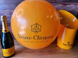 10 Veuve-Clicquot Orange Balloons XL Size New New