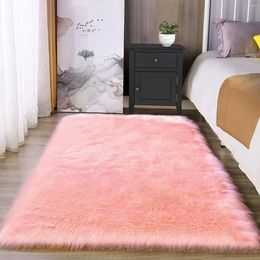 Outdoor Bags Custom Wool Living Room Bedroom Faux Fur Mats White Large Fluffy Rug Carpet