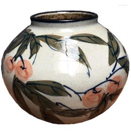 Vases Blue And White Vase Handmade Painting Retro Distressed Underglaze Ceramic Desktop Decoration Chinese Household Study Soft