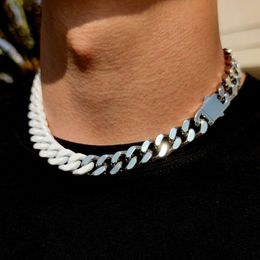 Designer Pendant Necklaces Chaopai Baked Paint Colour Matching Stainless Steel Non Fading Titanium Cuban Chain Mens Necklace Design Feeling Hip-hop Jewellery