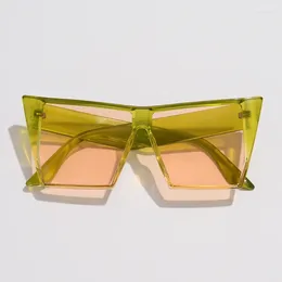 Sunglasses Oversized Cat Eye Women Men Trendy Colorful Big Square Shades Retro Sun Glasses Vintage Eyeglasses UV400