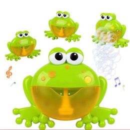 Baby Bath Toys Bubble Crabs Frog Baby Bath Toy Toddler Bath Bubble Maker Pool Swimming Bathtub Soap Machine Bathroom Toys for Children Kids