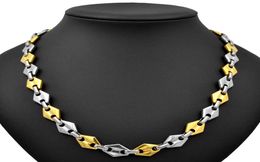 SUNNERLEES Fashion Jewellery Stainless Steel Necklace 11mm Geometric Link Chain Silver Gold Colour Men Women Gift SC135 N4592035