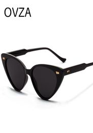 OVZA Retro Vintage Sunglasses Women Cat Eye Sunglasses Brand Designed 2020 New Ladies Glasses Red Black High Quality S80572772411