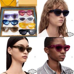 New 2023 Designer Sunglasses Luo Yijiafeng Female Stars Same Cat Eye Sunglasses Male Fashion Lw40096i Original Quality