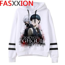 Spaccate calde anime giapponesi Tokyo Ghoul Hoodies Men Kawaii Cartoon Kaneki Ken Graphic Streetwear Harajuku Tops Unisex Fonette maschi