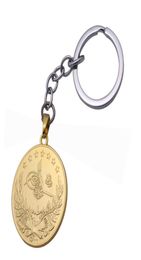zkd islam Arab Coin Gold Color Turkey Coins key chains muslim Ottoman coins key ring2266397