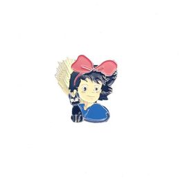 Kikis delivery service movie film quotes badge Cute Anime Movies Games Hard Enamel Pins Collect Cartoon Brooch Backpack Hat Bag Collar Lapel Badges S240007