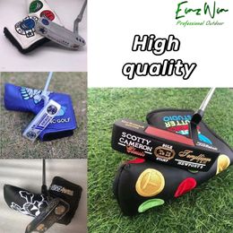 designer Golf Club Special Newport 2 Balck Human Skeleton scotty camron putter Special with golf headcover Lucky Four-leaf Clover Men's golf putter
