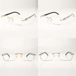 Glasses Buffs Frames 3524012 New C Hardware Which Is Flat With Natural Hybrid Buffalo Horns Sticks Original Quality