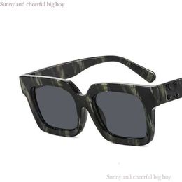 Off Sunglasses Brand Men Women Glasses Arrow X Frame Eyewear Trend Hip Hop Square Sunglasses Sports Travel Sun 865