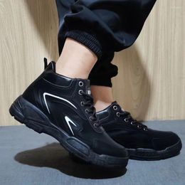 Casual Shoes Men's Autumn Personalised Fashion Boots High Top Work Clothes Winter Trend Durable And Anti Slip