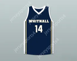 CUSTOM NAY Name Mens Youth/Kids TYLER HERRO 14 WHITNALL HIGH SCHOOL FALCONS NAVY BLUE BASKETBALL JERSEY 2 Stitched S-6XL