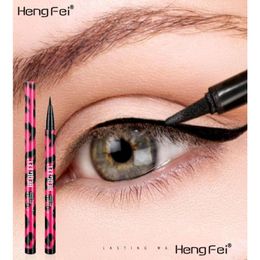 Eyeliner Hengfei Leopard Print Liquid No Shading Quik Drying Black Eye Liner Pencil Waterproof Persistent Dizzy Catch Makeup Drop Deli Otaeo