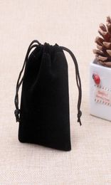 Velvet Jewelry Pouches 5x7cm Black Gifts Bags String Jewelry Bags Jewelry Packageing Cases Christmas Gift Pouches4346034