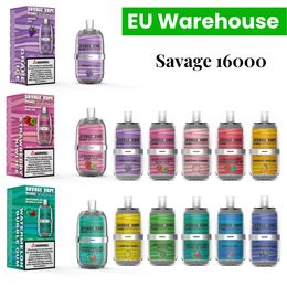 Original Savage Whiskey 16000 puffs puff 15k bars vapes vaper desechable Airflow Switchable 2% 3% 5% Nic Prefilled Disposable Cart 10 Flavours 650mAh Battery Type C
