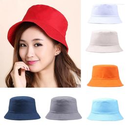 Berets Bucket Hat Wide Brim Summer Sun Protection Casual Style Fisherman Outdoor Cap Men Women For Vacation