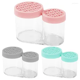 Storage Boxes Makeup Brush Stand Holder Brushes Organiser Box With Lid Cosmetic Container