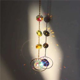 Garden Decorations Sun Moon Stars Prism Beads - Exquisite Rainbow Suncatcher for Garden and Windows