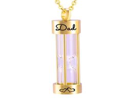 The New Gold memory Hourglass Urn Pendant Cremation Jewellery Urn Necklaces Memorial Ashes for Women Fill kit2329039