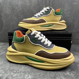 Casual Shoes 2024 Fashion Yellow Skateboard Men Streetwear Hip Hop Sneakers For Designer Platform Men's Sneaker Zapatos Hombre