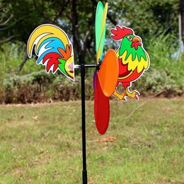 Garden Decorations Bee Six Colours Three-dimensional Windmill Cartoon Children Toys Home Garden Decoration