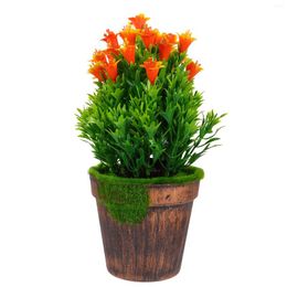 Decorative Flowers Artificial Greenery Bonsai Plant Decor Rural Style Desktop Ornament