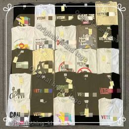 Designer Men's T-shirts Vetements T-shirt Men Women 1 High Quality Did Nothing I Just Got Lucky T Shirt Top Tees 936