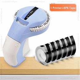 3D Embossing Label Maker B90 Portable Label Printer Similar as DYMO 12965 Handheld Labeling Machine Adhesive Sticker Printer 240420