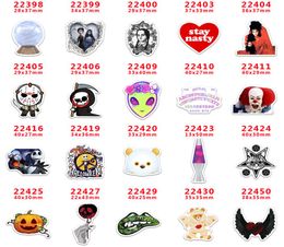 60pcslot PR22398 Halloween Character Cartoon Flatback for Hair Bows Hair Accessories Planar Resin Crafts DIY Decorations6376999