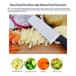 Knives French Stainless Steel Corrugated Knife Professional Potato Slicer For Cutting Fries